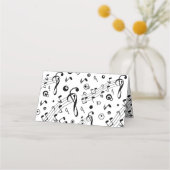 Carte De Placement Notes musicales Mariage musical (Dos)