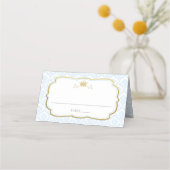 Carte De Placement Notre Petit Prince Damask 1er Baby shower d'annive (Dos)