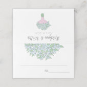 Carte De Placement N'Oubliez Pas Le Bouquet Mariage Printemps (Extérieur déplié)