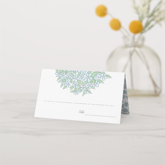 Carte De Placement N'Oubliez Pas Le Bouquet Mariage Printemps (Devant)