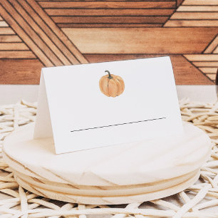 Carte De Placement Nourriture de buffet pour Baby Shower automnal ave