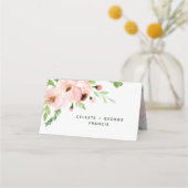 Carte De Placement Nous faisons du mariage d'aquarelle fleurie (Dos)