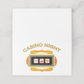 Carte De Placement Nuit du casino (Extérieur déplié)