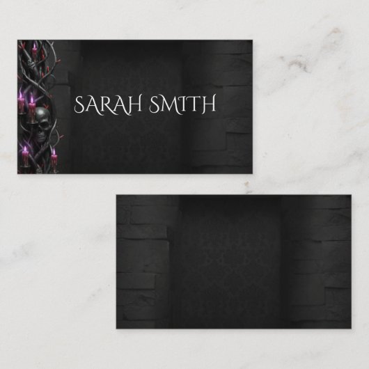 Carte De Placement Nuit Éternelle Mariage Gothique Vampire Romance So (Devant / Derrière)