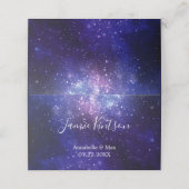 Carte De Placement Nuit sous les étoiles Galaxy (Extérieur déplié)