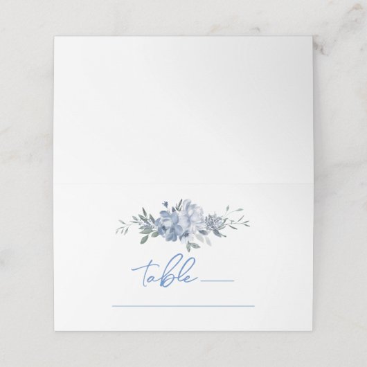 Carte De Placement Numéro de table de Baby Shower Fleuriste quelque c (Extérieur déplié)