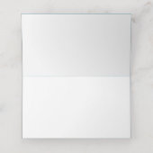 Carte De Placement Numéro de table de mariage arc-en-ciel doré (Intérieur déplié)