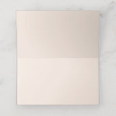 Carte De Placement Numéro de table de mariage coquillage aquarelle (Intérieur déplié)