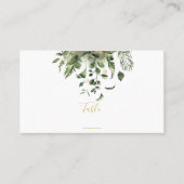 Carte De Placement Numéro de table de réception de mariage feuille (Devant)