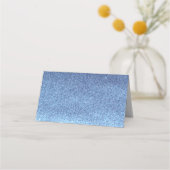 Carte De Placement Numéros de table à paillettes fausses bleues (Dos)