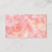 Carte De Placement Numéros de table Fleurs roses (Dos)