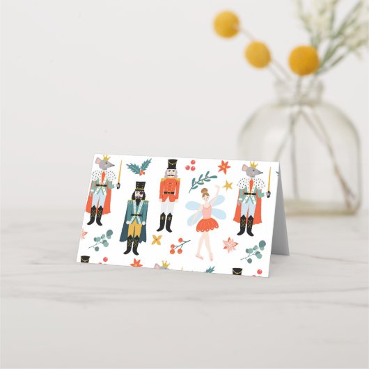 Carte De Placement Nutcracker Ballet fête de Noël moderne (Dos)