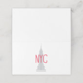 CARTE DE PLACEMENT NYC (Extérieur déplié)