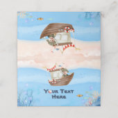 Carte De Placement O-fish-ally One Fishing 1st Birthday (Extérieur déplié)