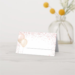 Carte De Placement Occasion spéciale paillettes roses
