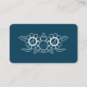 Carte De Placement Ocean Blue & White Mariage Table Numéro de la cart (Dos)