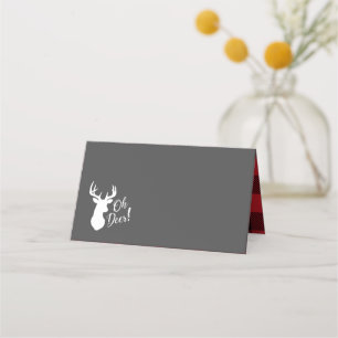 Carte De Placement Oh Deer Baby shower