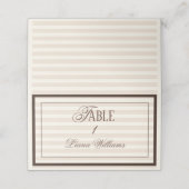 Carte De Placement Old Money Espresso Wedding (Extérieur déplié)