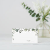 Carte De Placement Olive Floral Wedding (Debout devant)