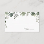 Carte De Placement Olive Floral Wedding (Devant)