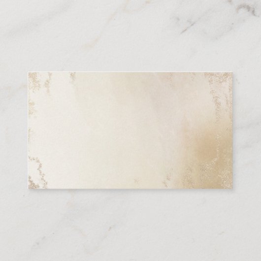 Carte De Placement Ombre Jaune Or Frosted Mariage Numéro de table (Dos)