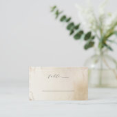 Carte De Placement Ombre Jaune Or Frosted Mariage Numéro de table (Debout devant)