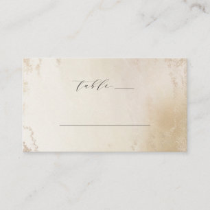 Carte De Placement Ombre Jaune Or Frosted Mariage Numéro de table