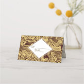 Carte De Placement Or élégant (Devant)