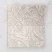 Carte De Placement Or élégant (Intérieur déplié)