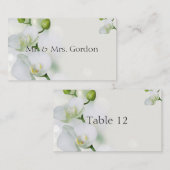 Carte De Placement Orchidée douce et élégante (Devant / Derrière)