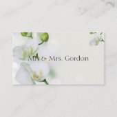 Carte De Placement Orchidée douce et élégante (Devant)