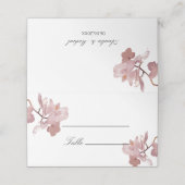 Carte De Placement Orchidée Rose Foncé (Extérieur déplié)