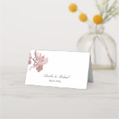 Carte De Placement Orchidée Rose Foncé (Dos)