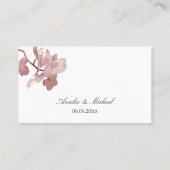Carte De Placement Orchidée rose foncé (Dos)