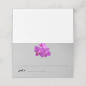 Carte De Placement Orchidées Fuchsia sur plaque pliée (Extérieur déplié)