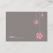 Carte De Placement Origami rose suspensif lumières de l'ornement Mari (Devant)