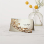 Carte De Placement Ornate Gold Flourish Place Card (Dos)