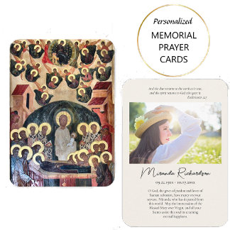 Carte De Placement Orthodox Christian Funeral / Memorial Prayer Card 