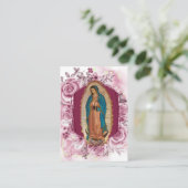 Carte De Placement Our Lady of Guadalupe Mystical Rose Funeral Prayer (Debout devant)