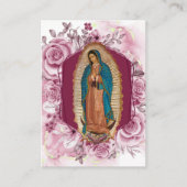 Carte De Placement Our Lady of Guadalupe Mystical Rose Funeral Prayer (Devant)
