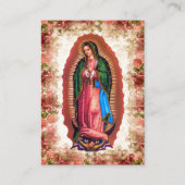 Carte De Placement Our Lady of Guadalupe Photo Memorial Prayer Card (Devant)