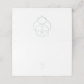 Carte De Placement Pale Blue Celtic Irlandais Swan Love Mariage (Extérieur déplié)