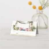 Carte De Placement Palm Beach Tropical Palm Beach Cabana Mariage (Dos)