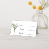 Carte De Placement Palm Tree Destination Mariage Carte Lieu (Devant)
