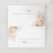 Carte De Placement Pampas Grass Terracotta Mariage (Extérieur déplié)