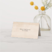 Carte De Placement Pampas herbe boho bohème carte de place (Dos)