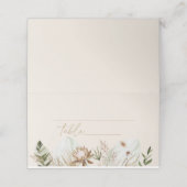 Carte De Placement Pampas tropicale mariage (Extérieur déplié)