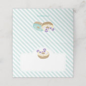 Carte De Placement Panda Donut Bakery violet et vert (Extérieur déplié)