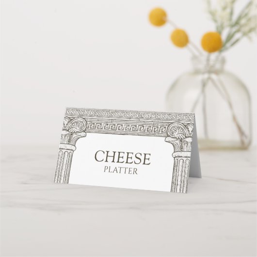Carte De Placement Panneau buffet plateau de fromage, Étiquette pour  (Devant)