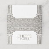 Carte De Placement Panneau de buffet de plateau de fromage pour fête  (Extérieur déplié)